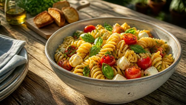Accompagnement pour barbecue : la recette de la salade de pâtes à l'italienne